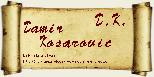 Damir Košarović vizit kartica